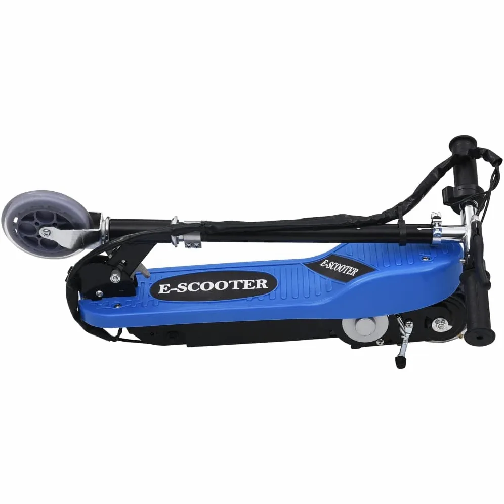 Patinete eléctrico W negro plegable con 13, neumáticos de aire y freno trasero para niños a partir de años, velocidad km/h, batería con minutos de autonomía