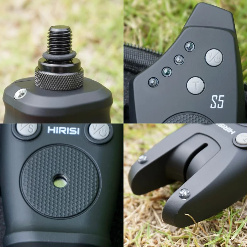 Hirisi Tackle Juego de alarma inalámbrica para pesca en bolsa de transporte