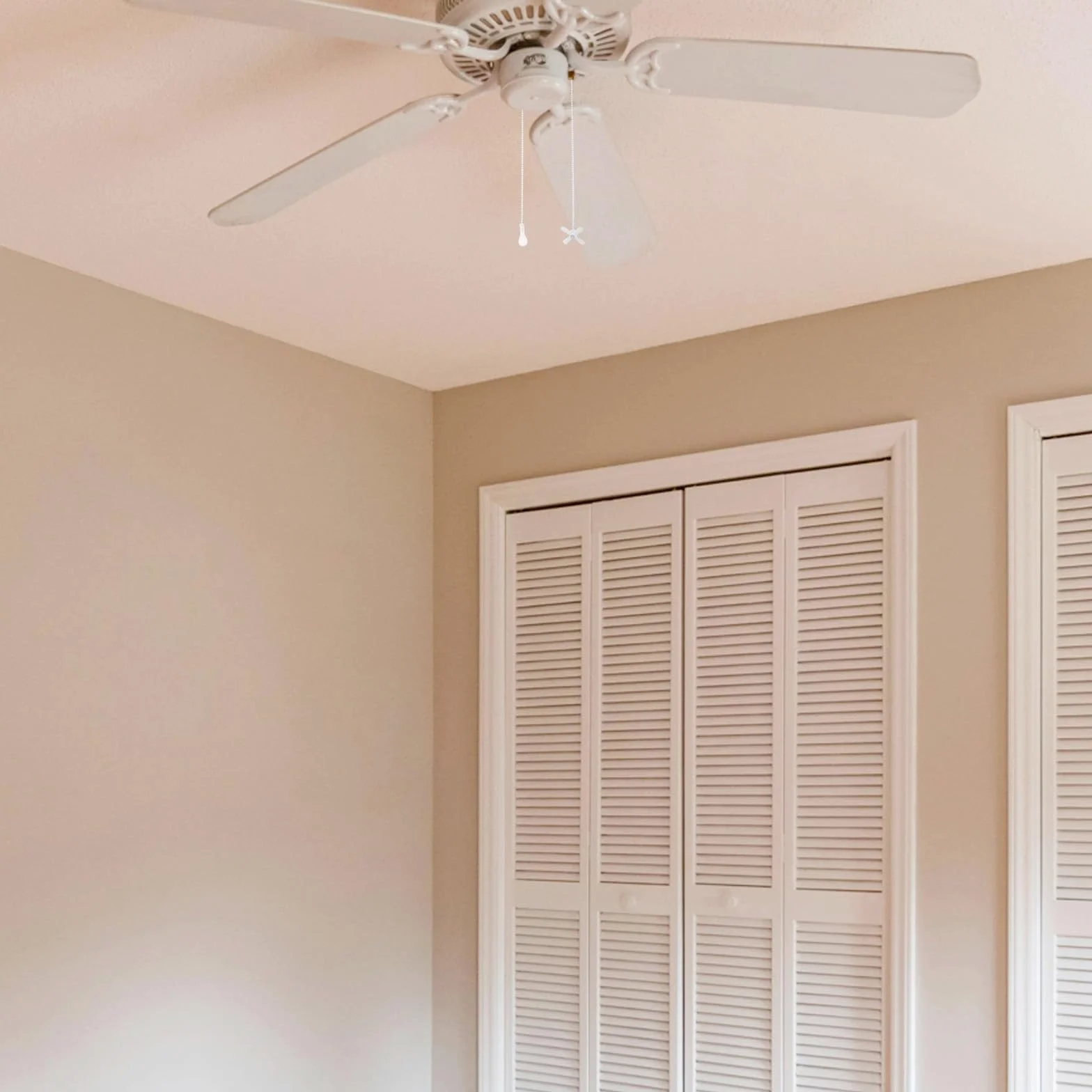Cadena de Tirón para Ventilador de Techo y Lámpara Accesorio Decorativo Metálico Blanco