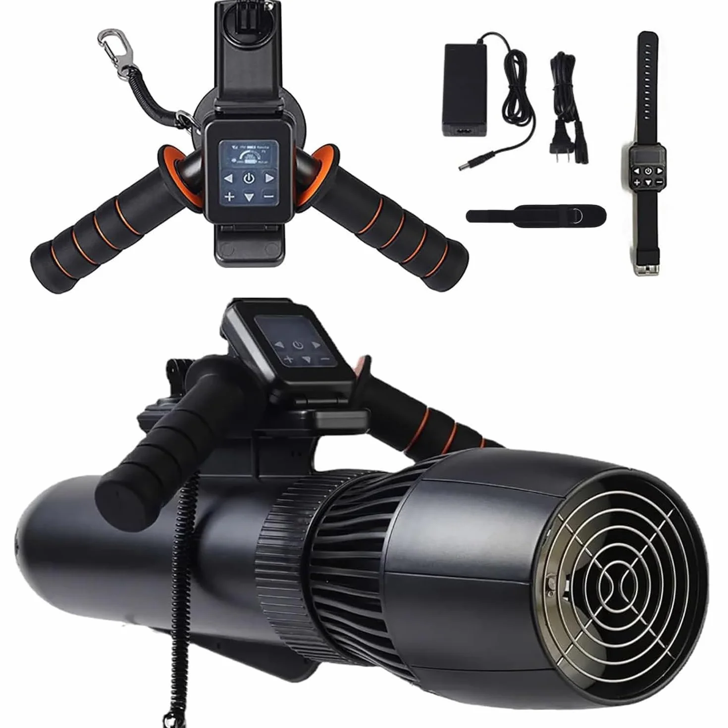 Scooter Submarino, Refuerzo Submarino de 500 W, Velocidad de 2 M/S, batería de Litio, Material de aleación de Aluminio, propulsores de Doble hélice portátiles para bucear, Nadar,4400mAh