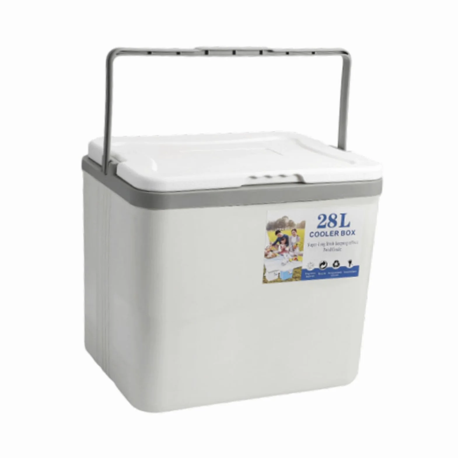 B Baosity Caja Térmica Portátil Hielera Rígida Contenedor de Almacenamiento con Aislamiento de Múltiples Adecuada para Conservación de Alimentos Picnic TR