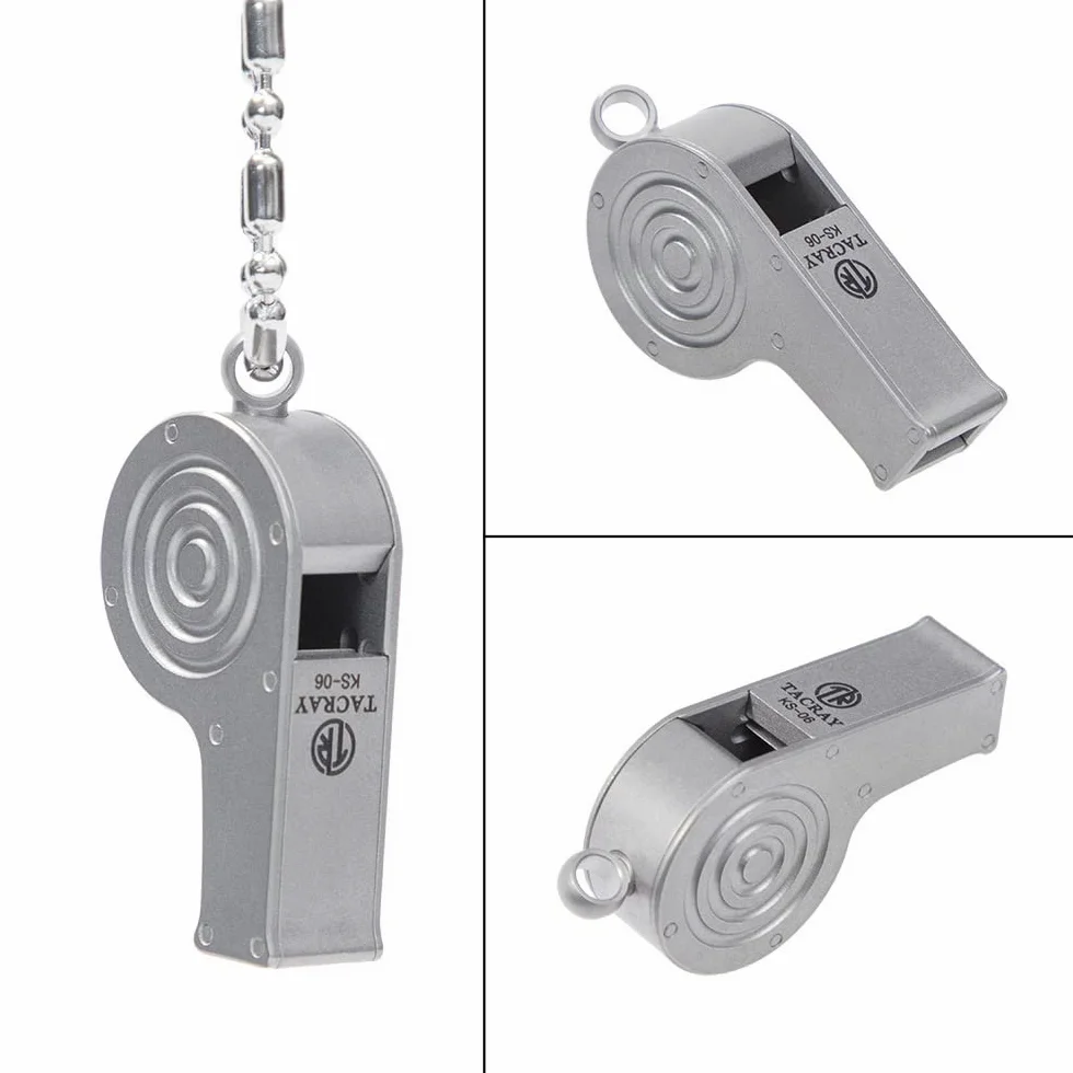 TACRAY Silbatos de emergencia, collar silbato portátil con sonido fuerte de hasta 120 ~ 130 decibelios, para supervivencia de emergencia, ahorro de vidas, senderismo, campamento y entrenamiento de