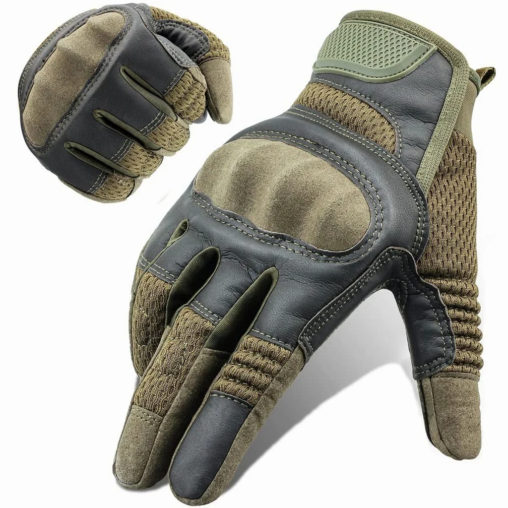 Entrenamiento al Aire Libre Deportes Escalada Tiro Caza Equitación Guantes de Dedo Completo (Color : Blue,White, Size : Medium)
