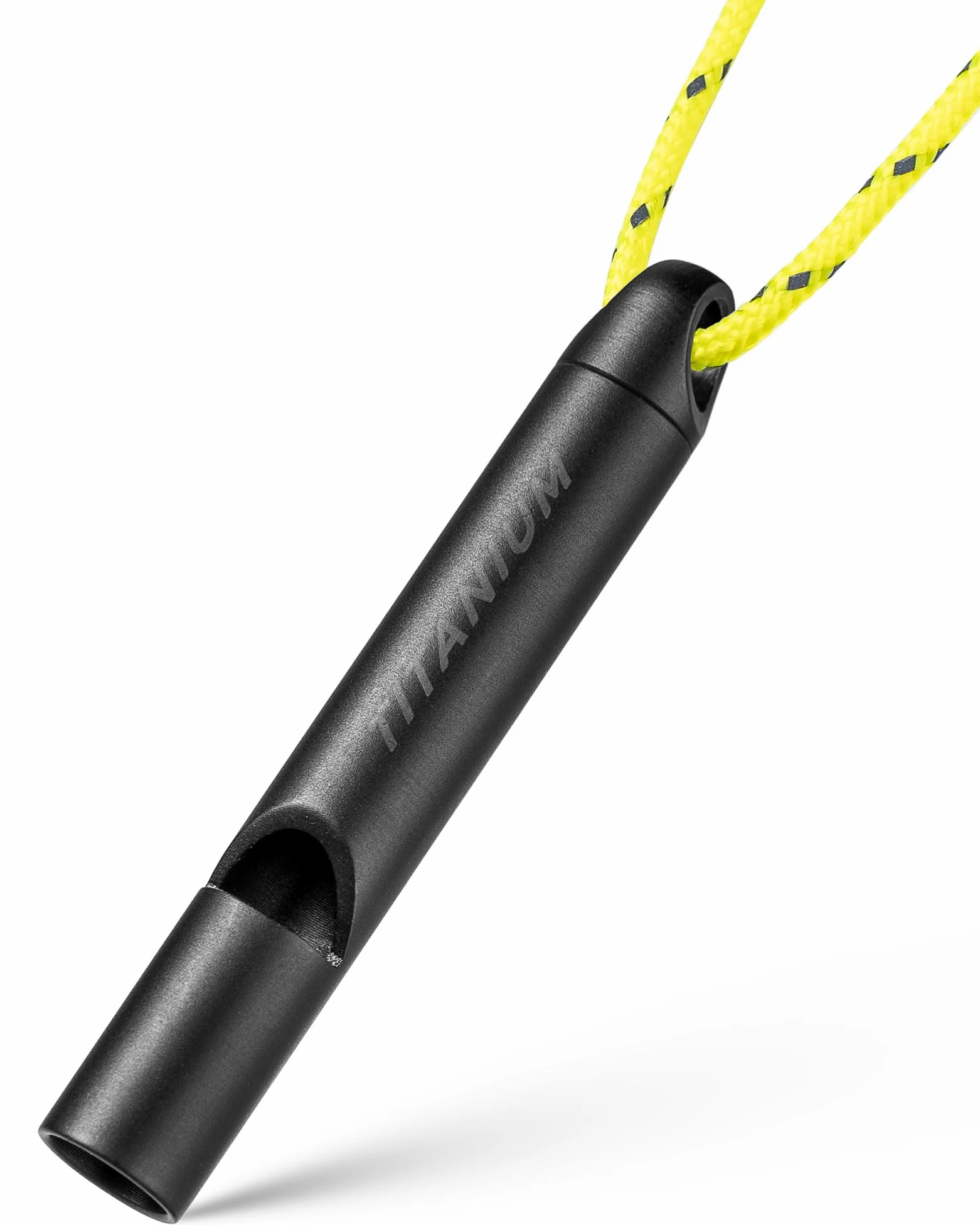 Silbato de emergencia de titanio, silbatos de seguridad de supervivencia para entrenadores, entrenamiento de perros, senderismo, ahorro de vidas, alto hasta 120 dB