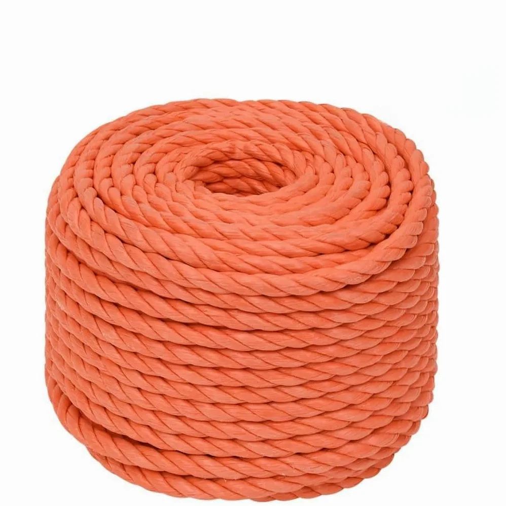 Cuerda de trabajo naranja 10 mm 50 m polipropileno resistente resistente para jardín, barco, camping, taller y hogar para atar, tensar, amarrar y anudar