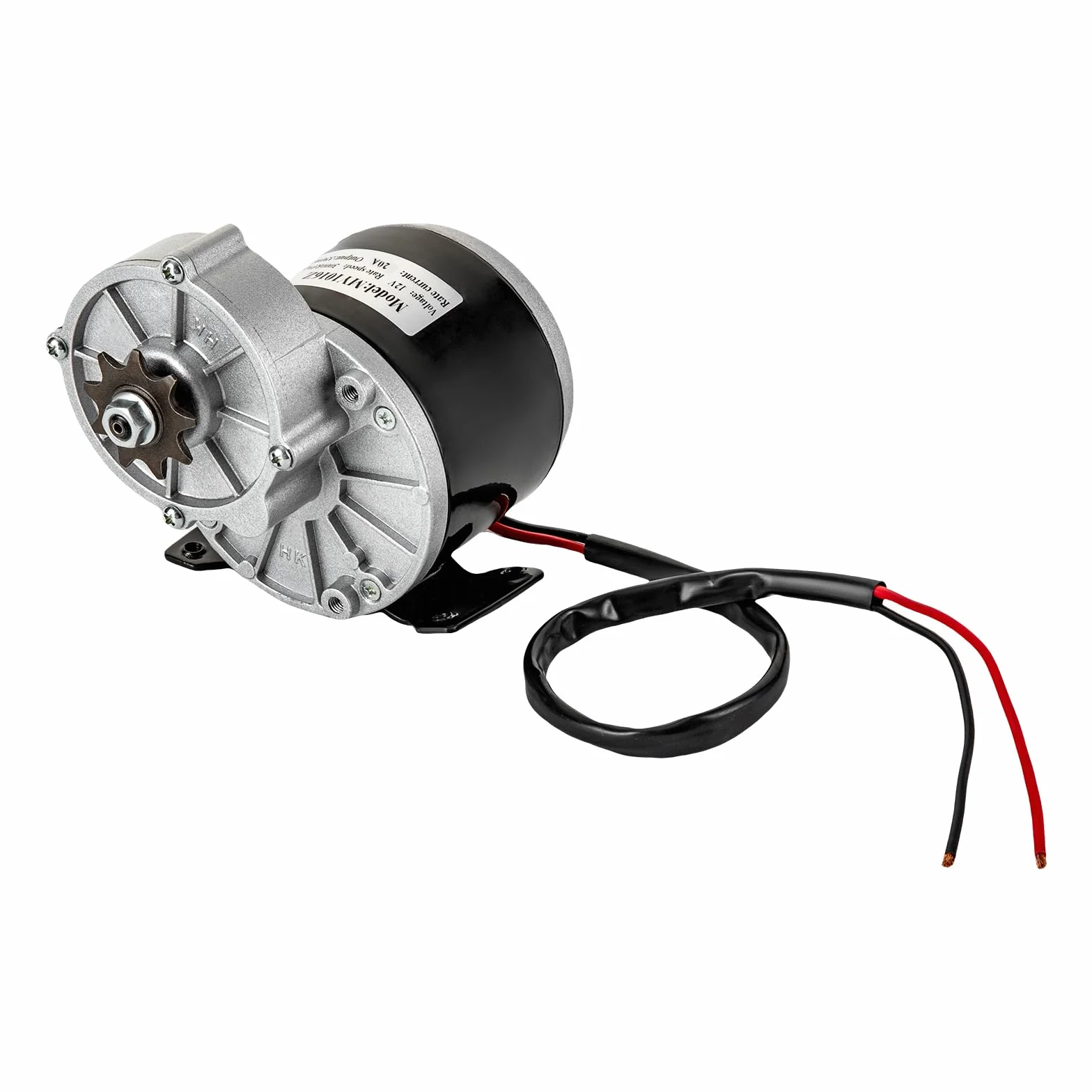 Motor de Corriente Continua Cepillado 12V Motor Eléctrico de Engranaje para Bicicleta Kart