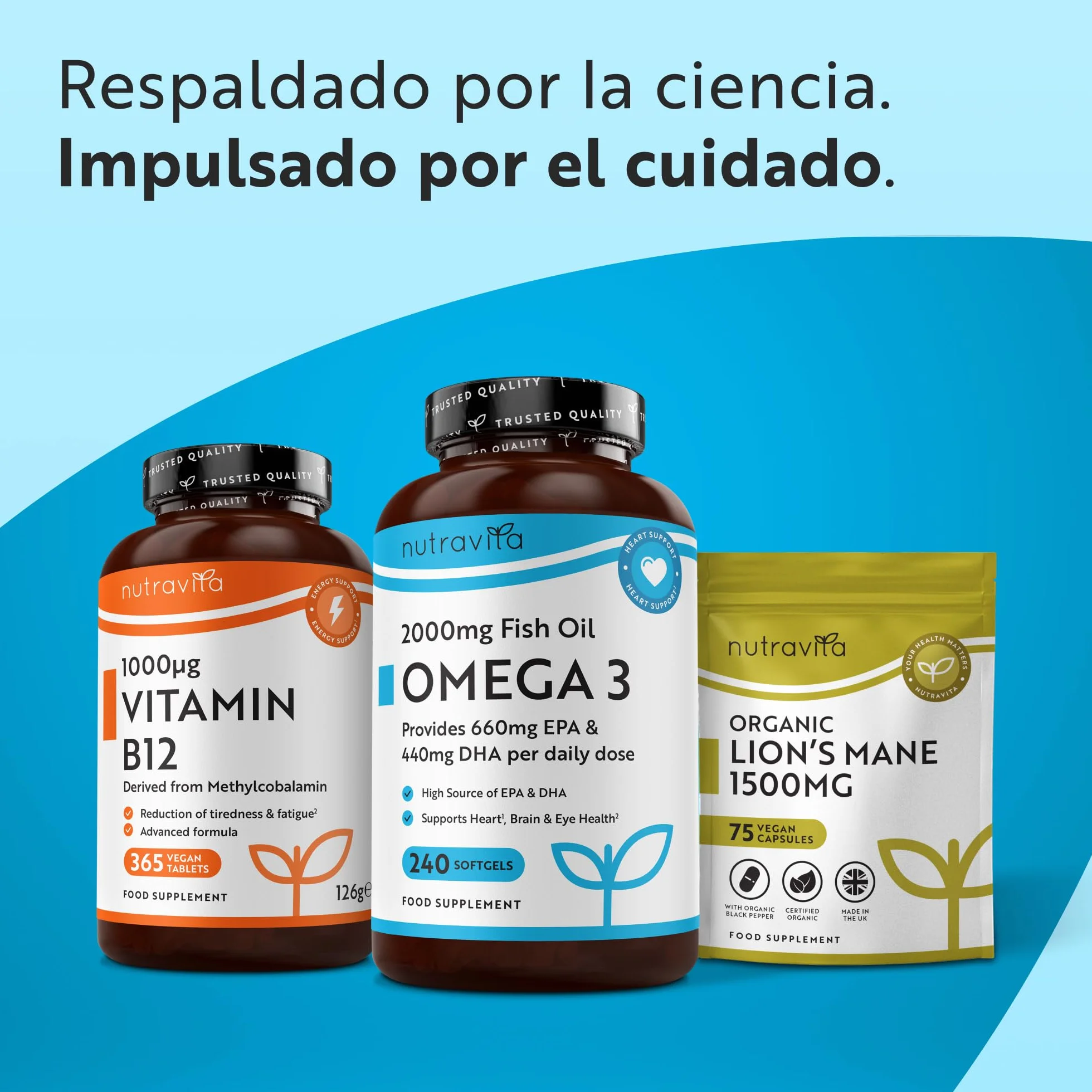 Nutravita Omega 3 2000mg 660mg EPA 440mg DHA 240 Cápsulas Blandas Suplemento para Corazón Cerebro Visión