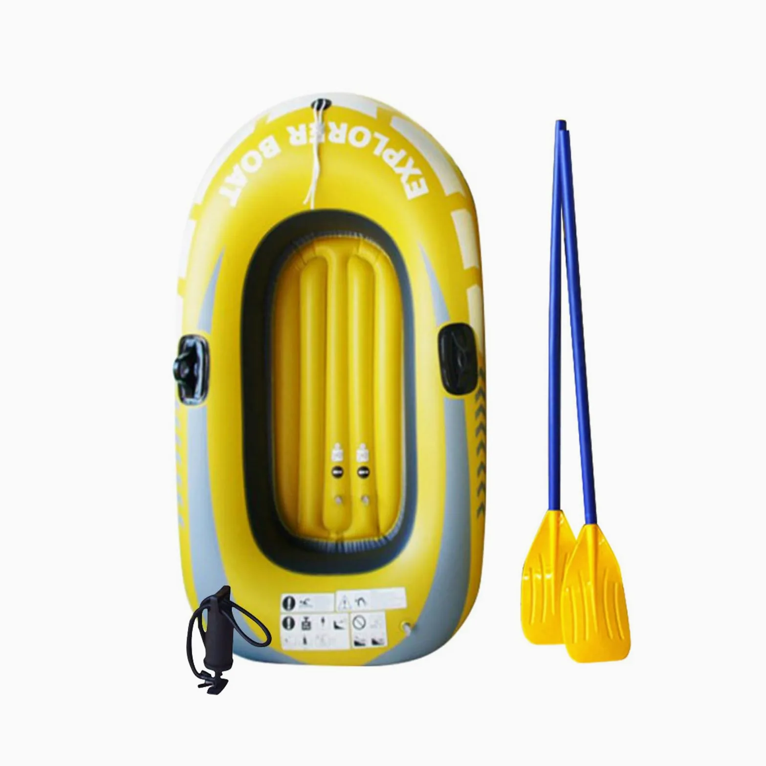 Balsa inflable del kayak doble, 1/2 personas, barco inflable, PVC, verano, canoa plegable engrosada, barco de pesca, kayak de ocio portátil, balsa para exteriores, deriva, pesca, deportes acuáticos