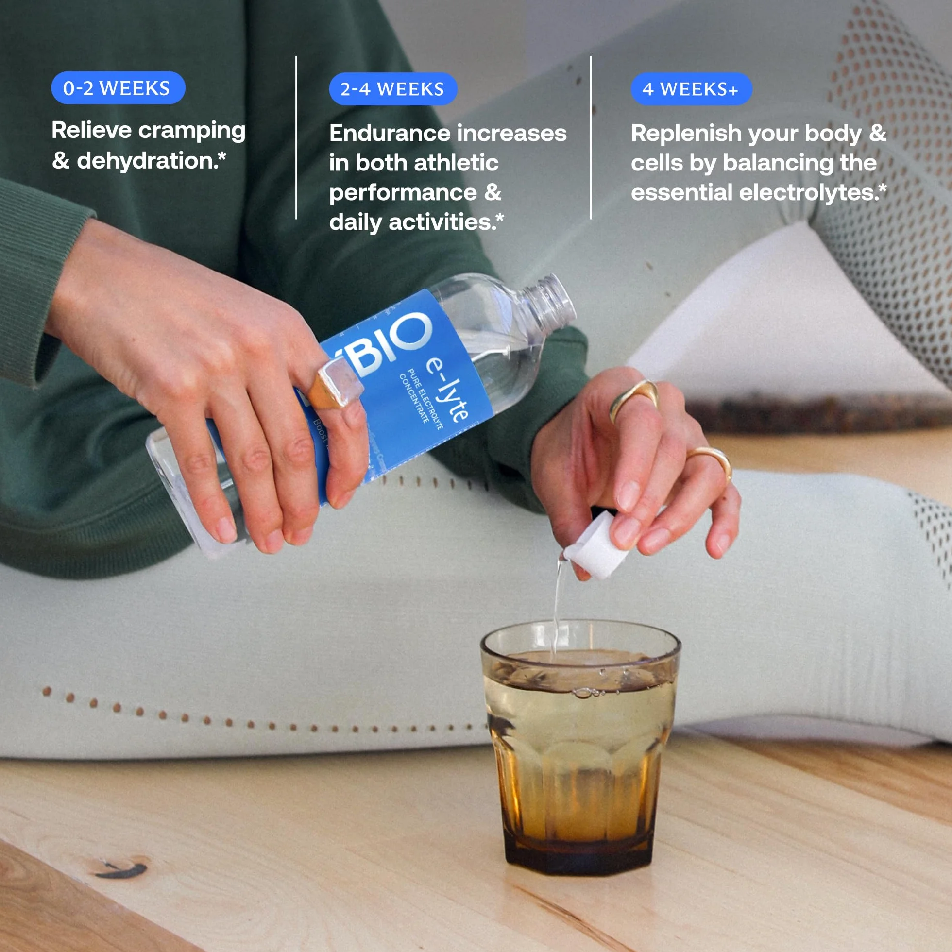 BodyBio Electrolytes 16 oz 64 porciones sin azúcar magnesio potasio sodio 473 ml
