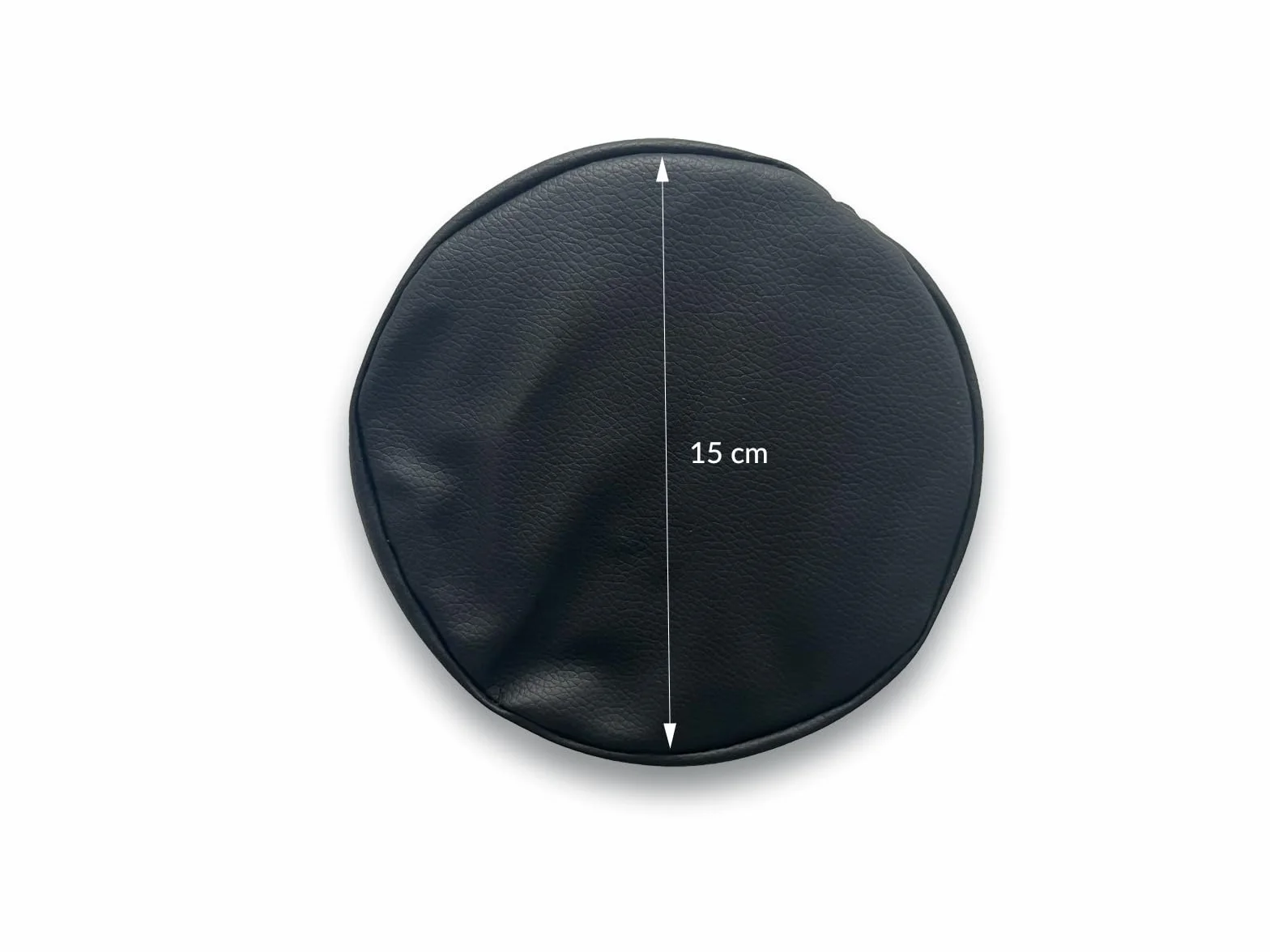 QUIRUMED Cojín Rodillo 55x15 cm Negro Polipiel Relleno Espuma Yoga Fitness Masaje