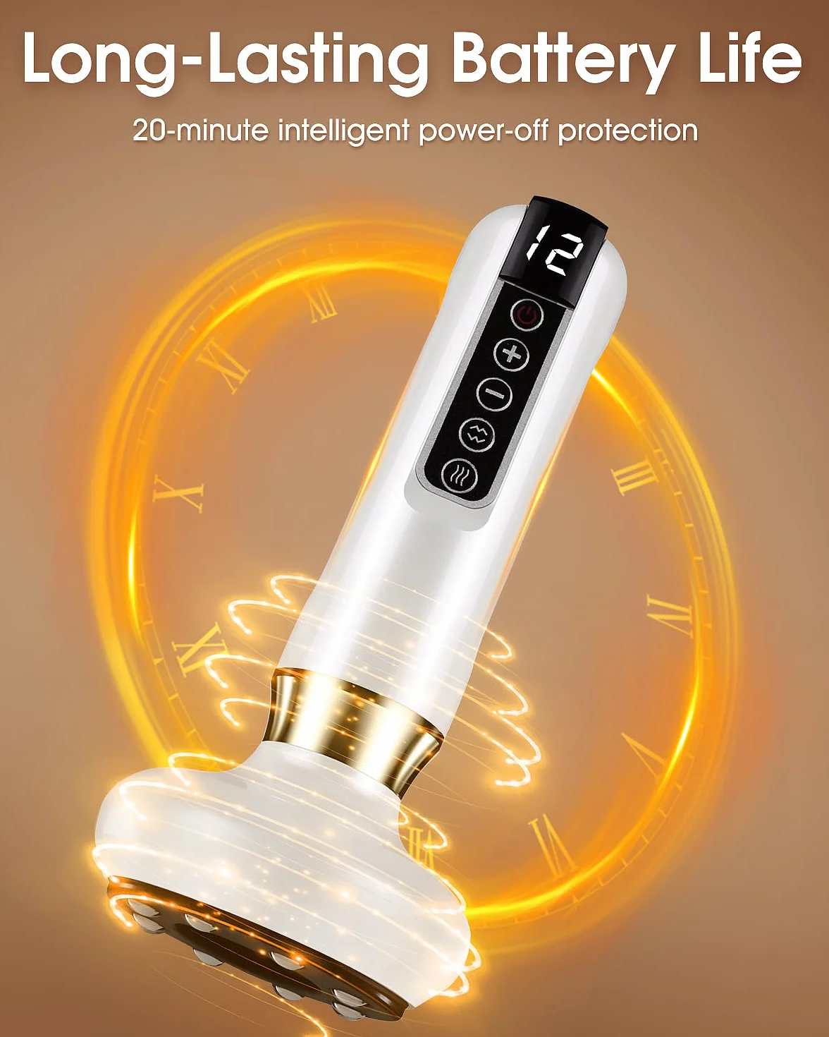 Masajeador Eléctrico Anticelulítico 12 Niveles Succión Calor Reafirmante Portátil Carga USB C