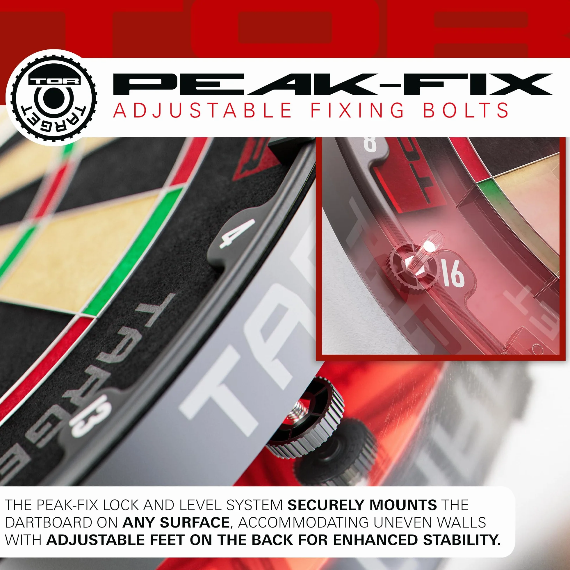 Target Darts Tor Diana Punta de Acero Dart Board con Optional 360-degree LED Light Ring Competición Estándar con Reparación Kit
