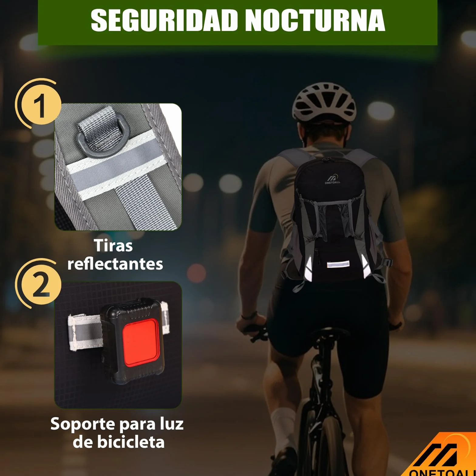 Local Lion Mochila de Ciclismo 20L/30L Montaña Senderismo Macutos Trekking Camping al Aire Libre Nylon con Cubierta de Lluvia para Hombres y Mujeres