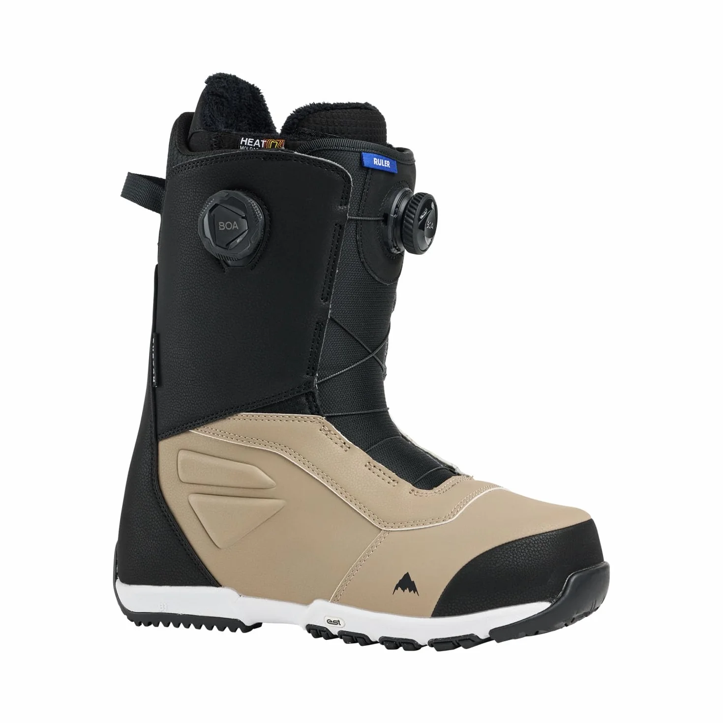 Burton – Botas de snowboard Ruler Boa Regular Black / Summit para hombre, talla 43, color beige