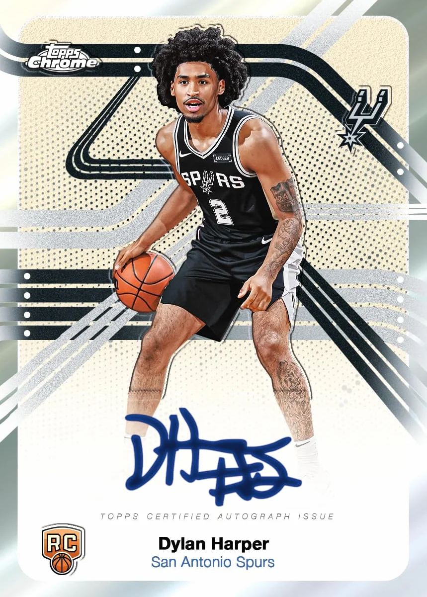 Topps Chrome® 2025-26 Baloncesto Caja de Valor 4 Tarjetas por Paquete 7 Paquetes por Caja