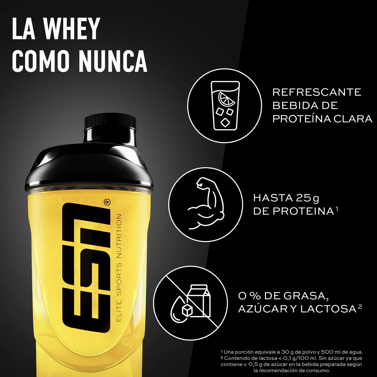 ESN ISOCLEAR Whey Isolate Protein Powder, Té helado con limón, 1000 g, limonada de proteínas