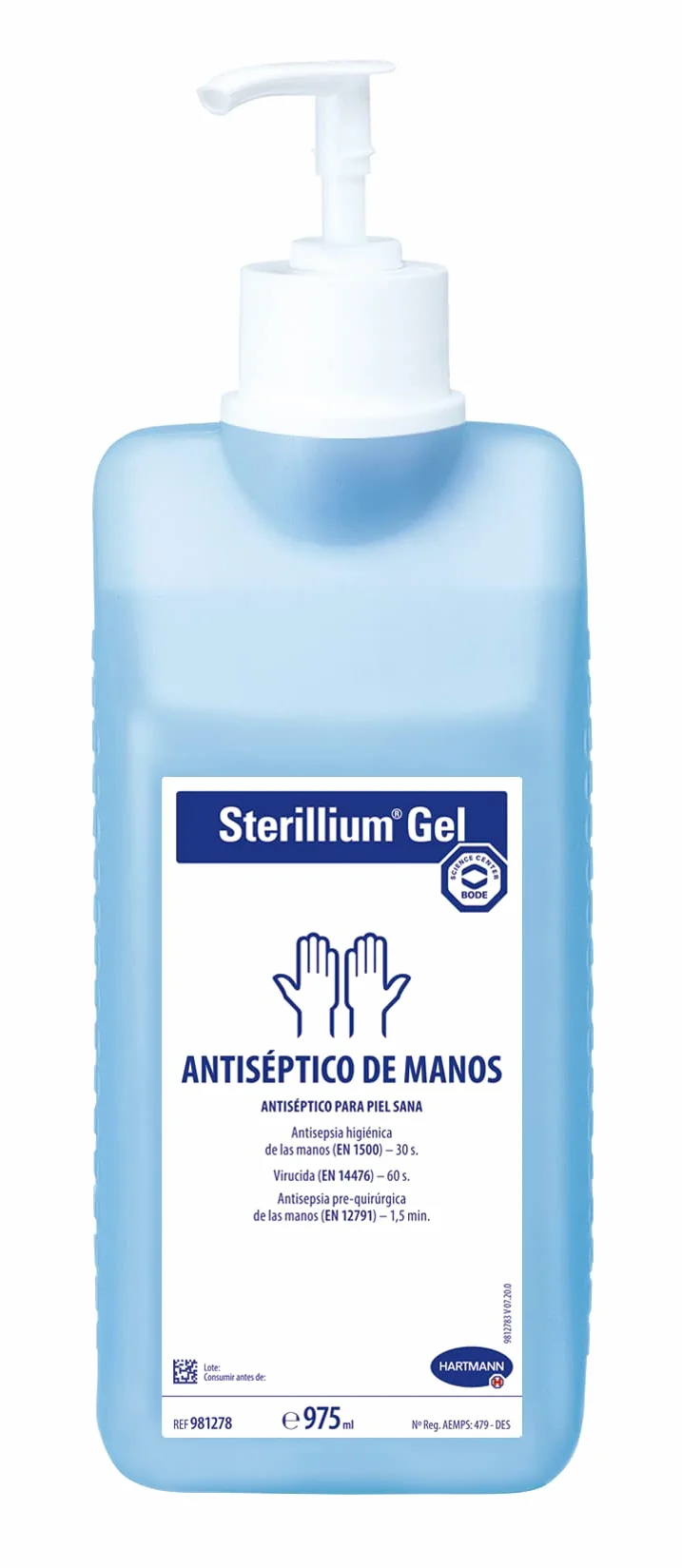 Sterillium Gel Desinfectante de Manos Antiséptico Hidroalcohólico 975 ml