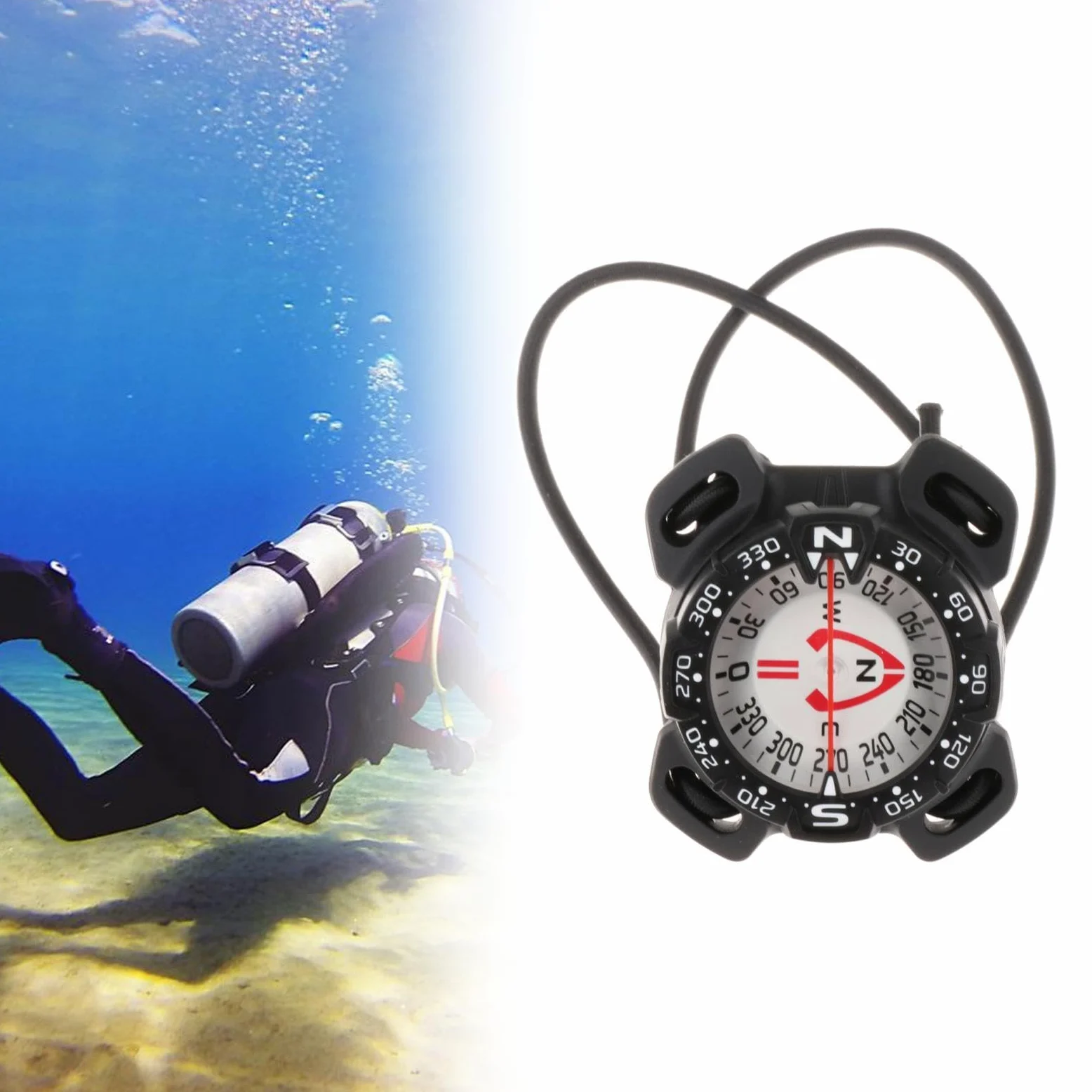 Brújula para Buceo, Ordenadores de Buceo, Brújula Subacuática Profesional, Brújula para Snorkel, Buceo Profundo, Deportes Acuáticos, Emergencia