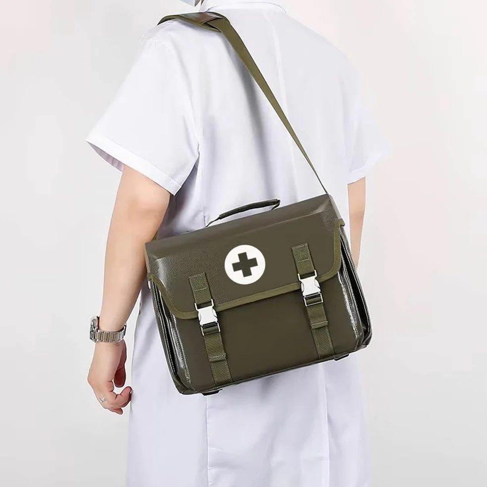 Bolsa De Primeros Auxilios Vacía Para Exteriores, Bolsa De Primeros Auxilios De Seguridad, Botiquín Médico, Kit De Supervivencia, Bolsa De Visita Para Médico De Familia, Botiquín Médico Impermeable Y