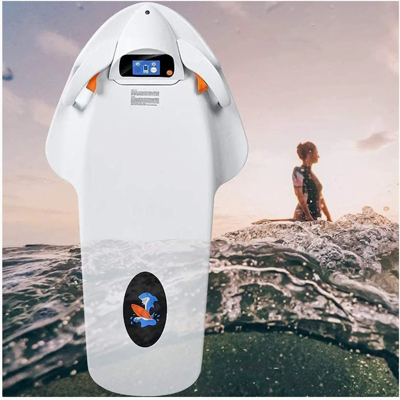 Patinete eléctrico de hélice para tabla de surf para natación y surf, diseño somatosensorial inteligente, capacidad de la batería 12 AH, ideal para actividades acuáticas de adultos