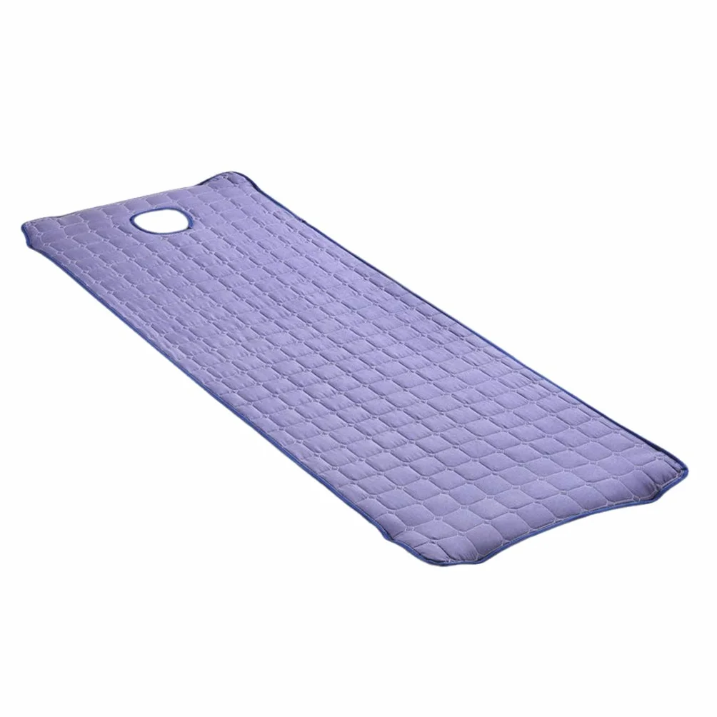 SM SunniMix Colchones de Masaje con Agujero para Camillas, Smokey Purple + Dark Blue