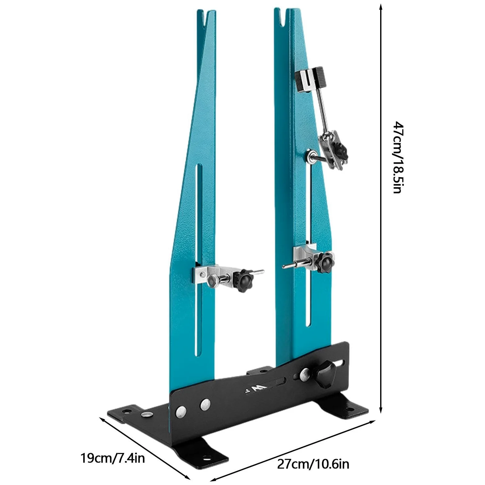 Soporte Truing Wheel Bike - Dispositivo profesional de mantenimiento de | bicicletas | Rueda ligera con llave de radios, ajuste preciso de los bordes, banco de trabajo mecánico portátil para
