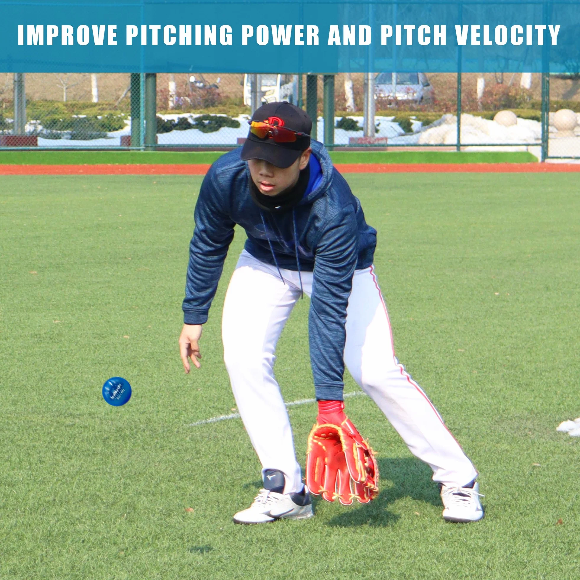 SunNordic Juego de béisbol pliométrico con peso 6/9 (3.5-16/35/53/70 onzas) – Pelotas pliométricas de peso variable