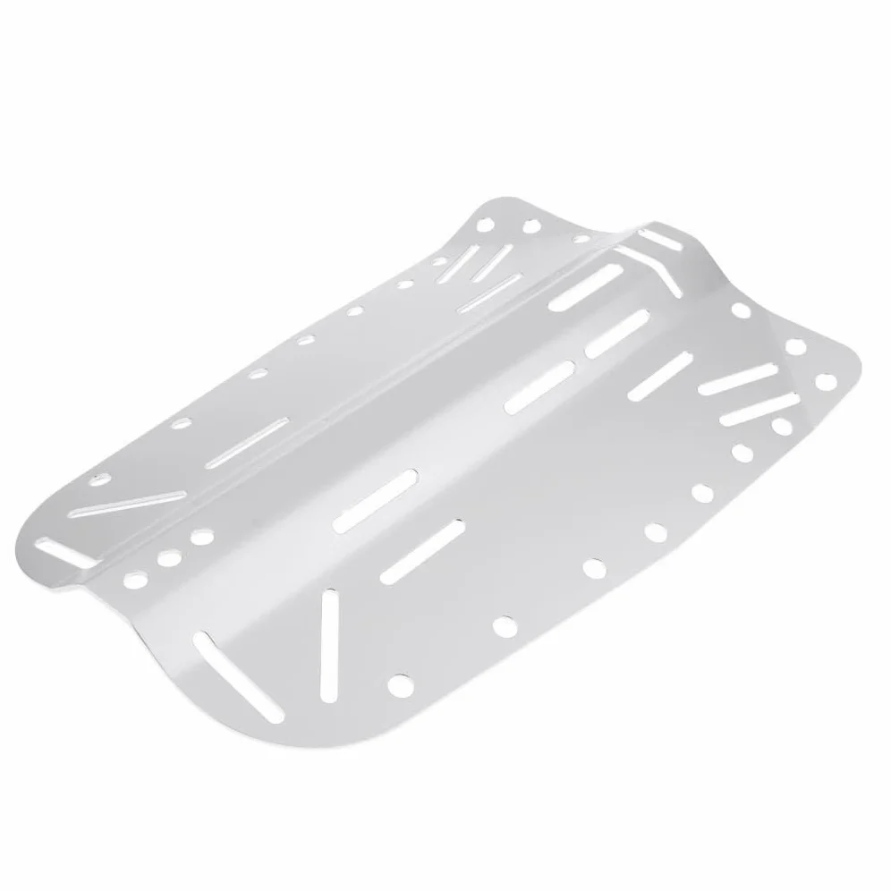 BEALIFE Placa Trasera de aleación de Aluminio para Buceo. Resistencia y versatilidad. Ranuras para Aceptar Correas de Leva roscadas Directamente para Buceo
