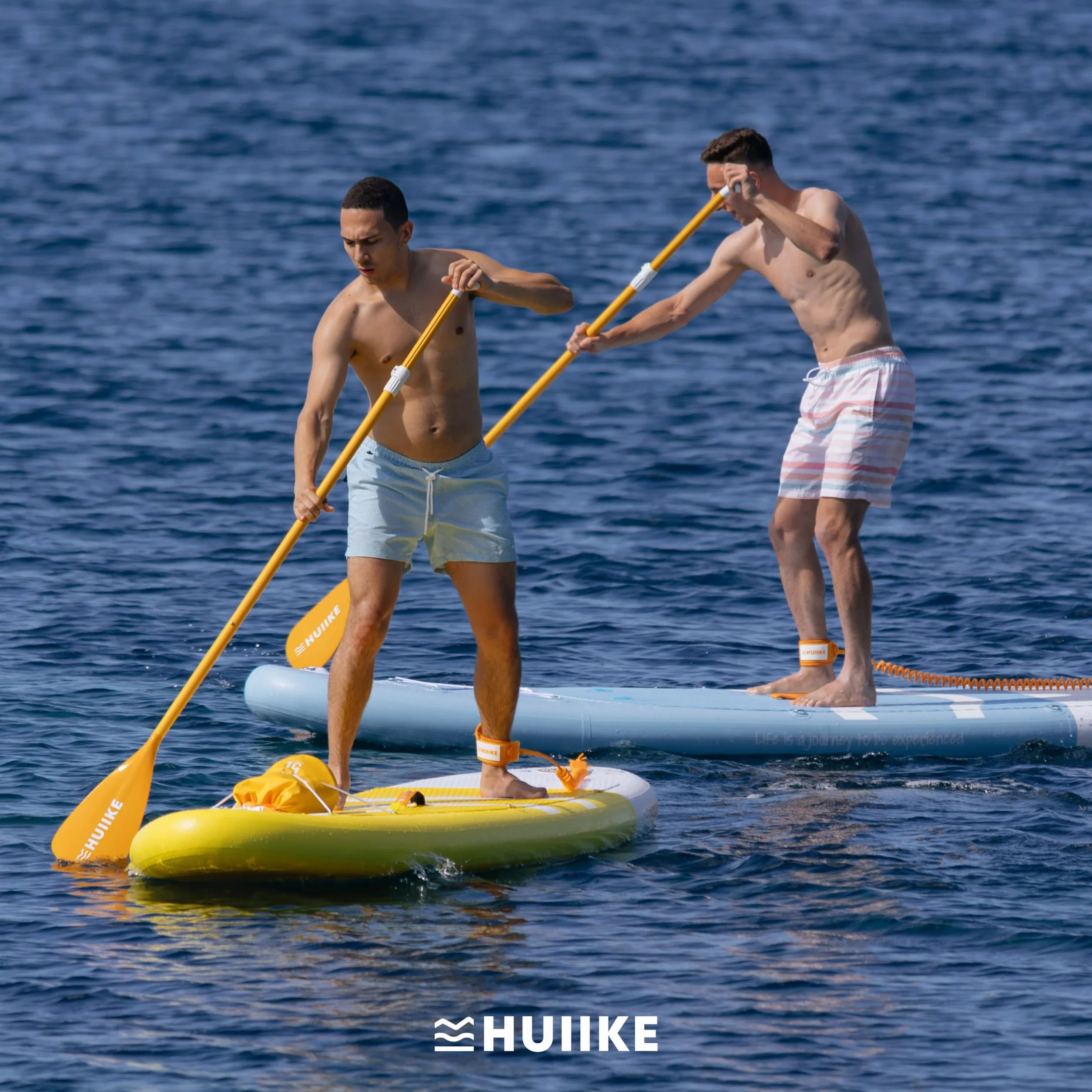 HUIIKE Remo Paddle Surf 2 en 1 de Aluminio Remo Doble Paddle Surf 4 Piezas Desmontable para Pádel Sup Board Hinchable | Pala Ajustable de Fácil Transporte para Kayak y Padel, Set Accesorios Sup