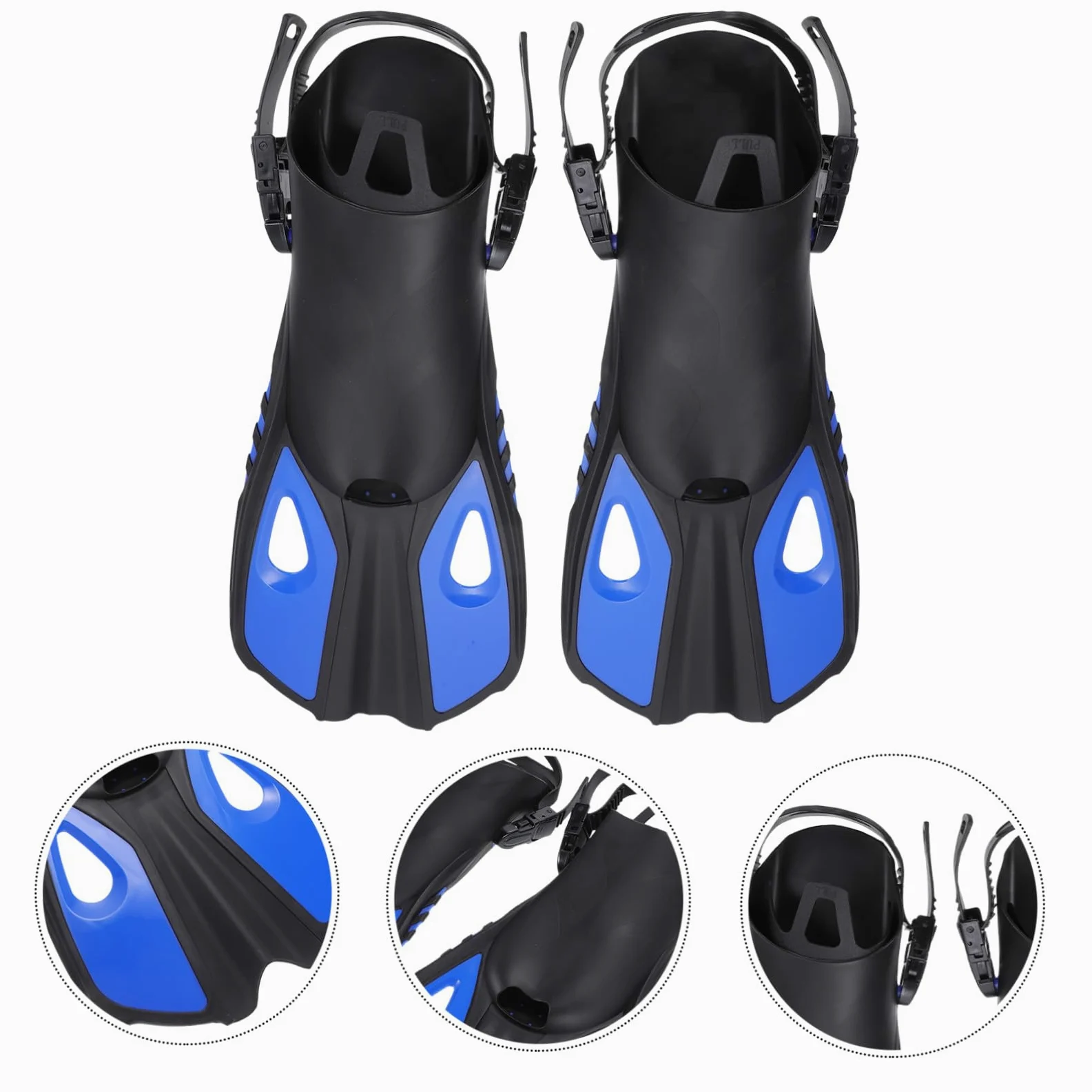 Aletas para Nadar Aletas de Hoja Corta Aletas de Snorkel Ajustables Equipo de Buceo Aleta de esnórquel Natacion natación Aletas de Buceo Aletas para Hacer Snorkel Caucho