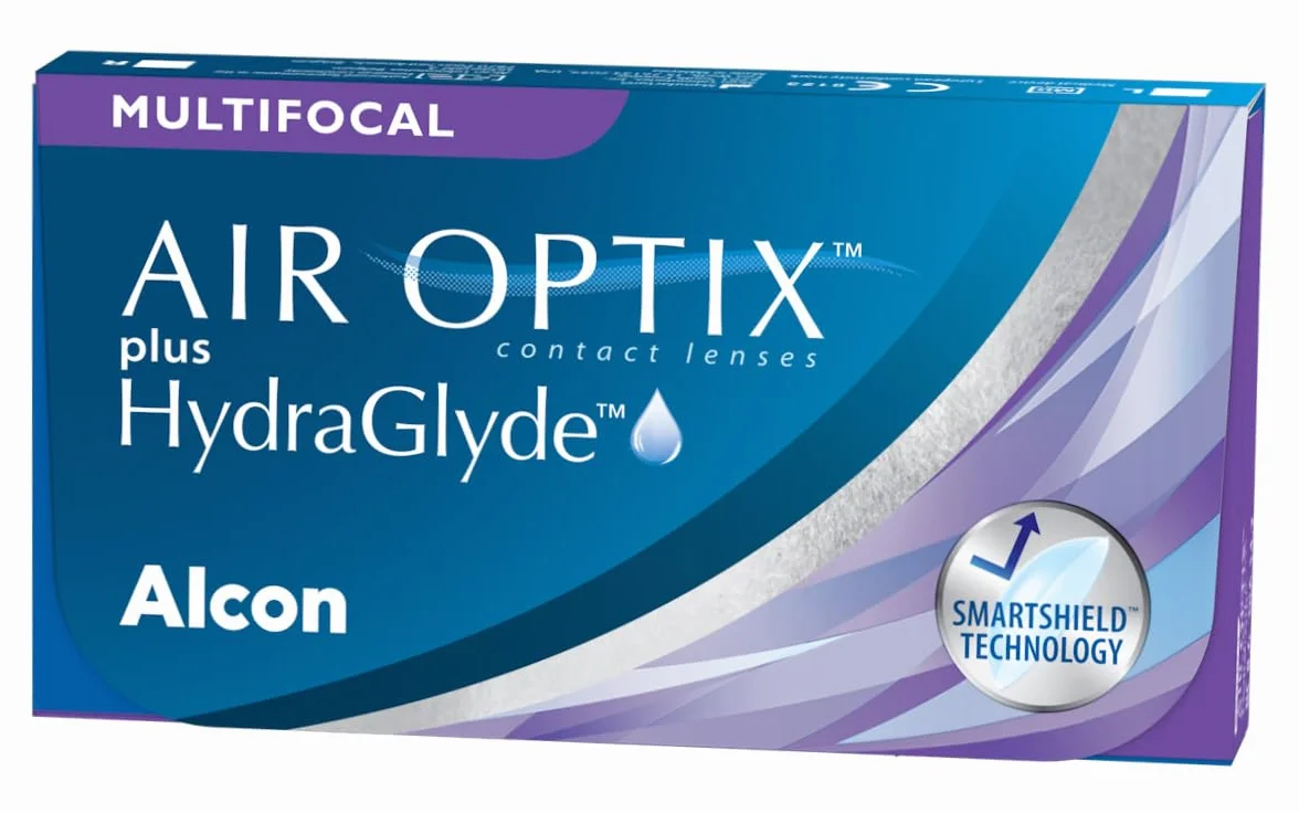 Air Optix plus HydraGlyde Multifocal Lentes de Contacto Progresivas Reemplazo Mensual Pack 3 R 8.6 mm D 14.2 mm Alta Adición +2 Dioptrías
