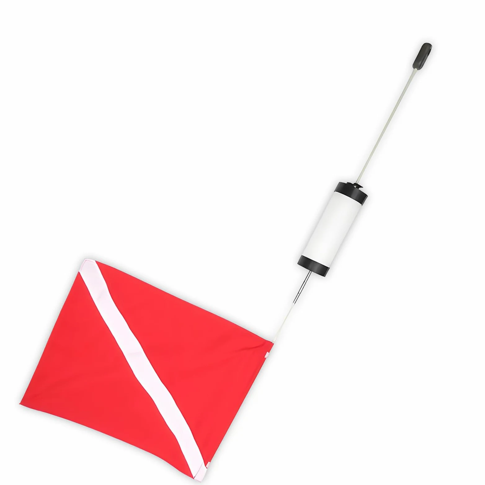 Bandera de esnórquel con palo flotante y pesas estabilizadoras, A | Bandera de señales subacuáticas con sistemas de flotación y contrapesos integrados para actividad marina y anclaje seguro