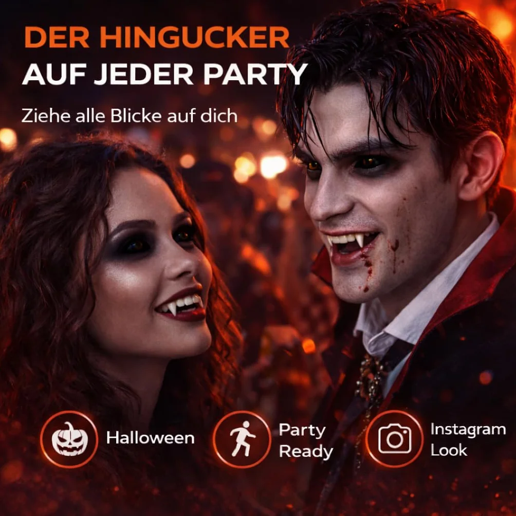 Lentes de contacto de color negro Vampiro Drácula para Halloween sin receta