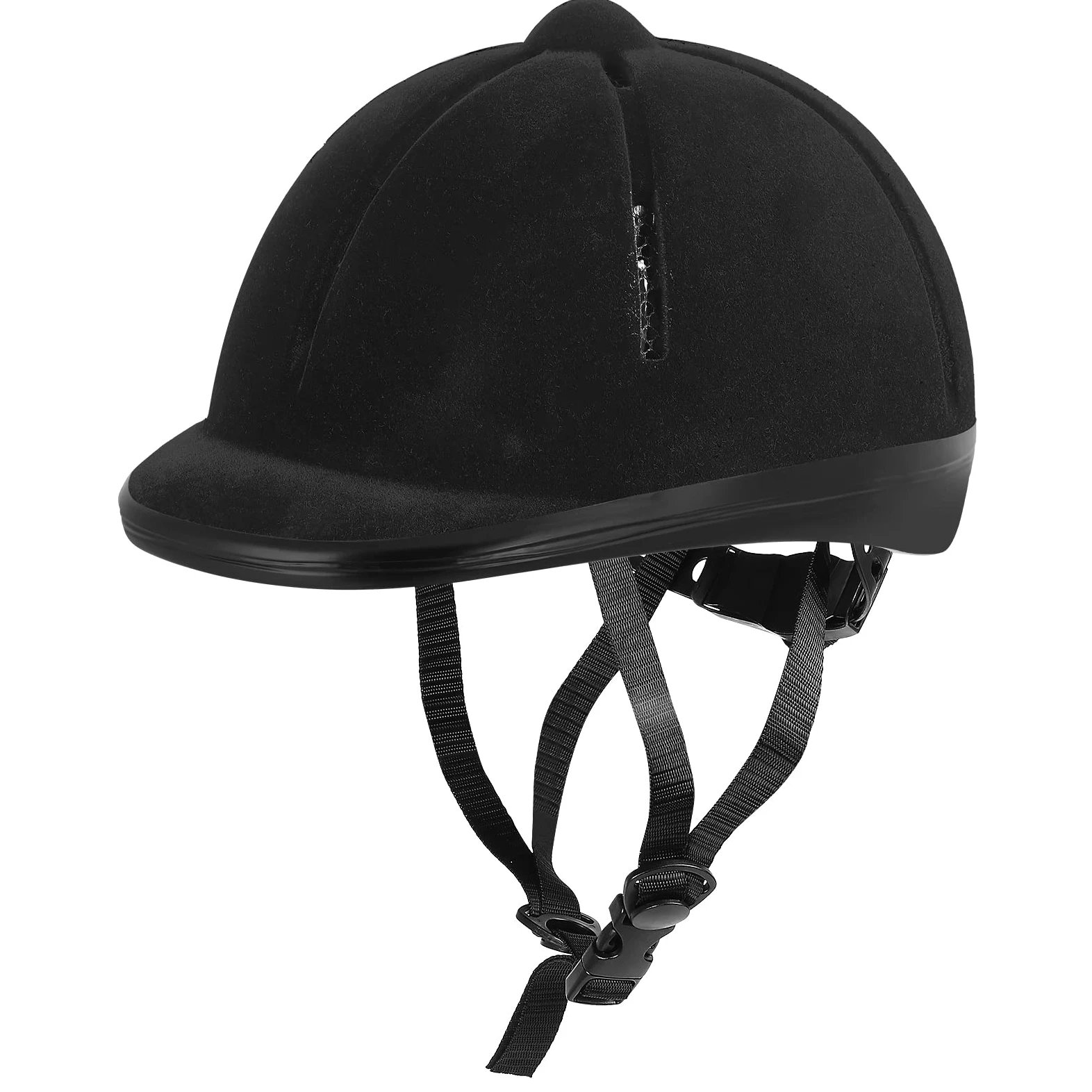 Casco de equitación ajustable para niños de 2 a 6 años, talla S y tamaño de cabeza de 48 a 54 cm (negro)