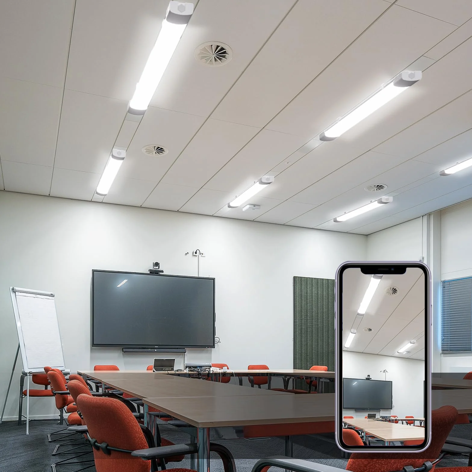 Modlicht LED Fluorescente 120cm 36W 3960LM 5000K IP65 Impermeable Luz de Techo Blanco