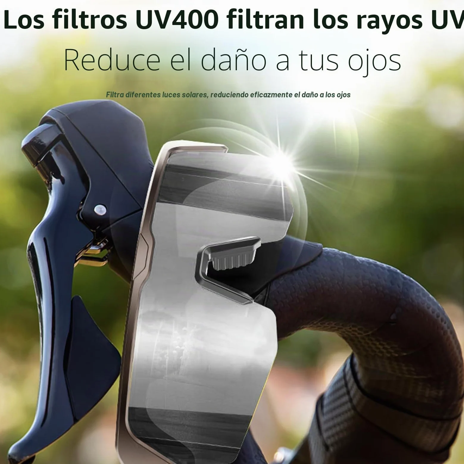 Tosuny Gafas de Sol de Deportes Inteligentes, Vasos de Audio Bluetooth con Protección UV400 y Lentes Anti-Impactos, Altavoz y Micrófono de Oído Abierto, Asistente de Voz, para Deportes (Silver)