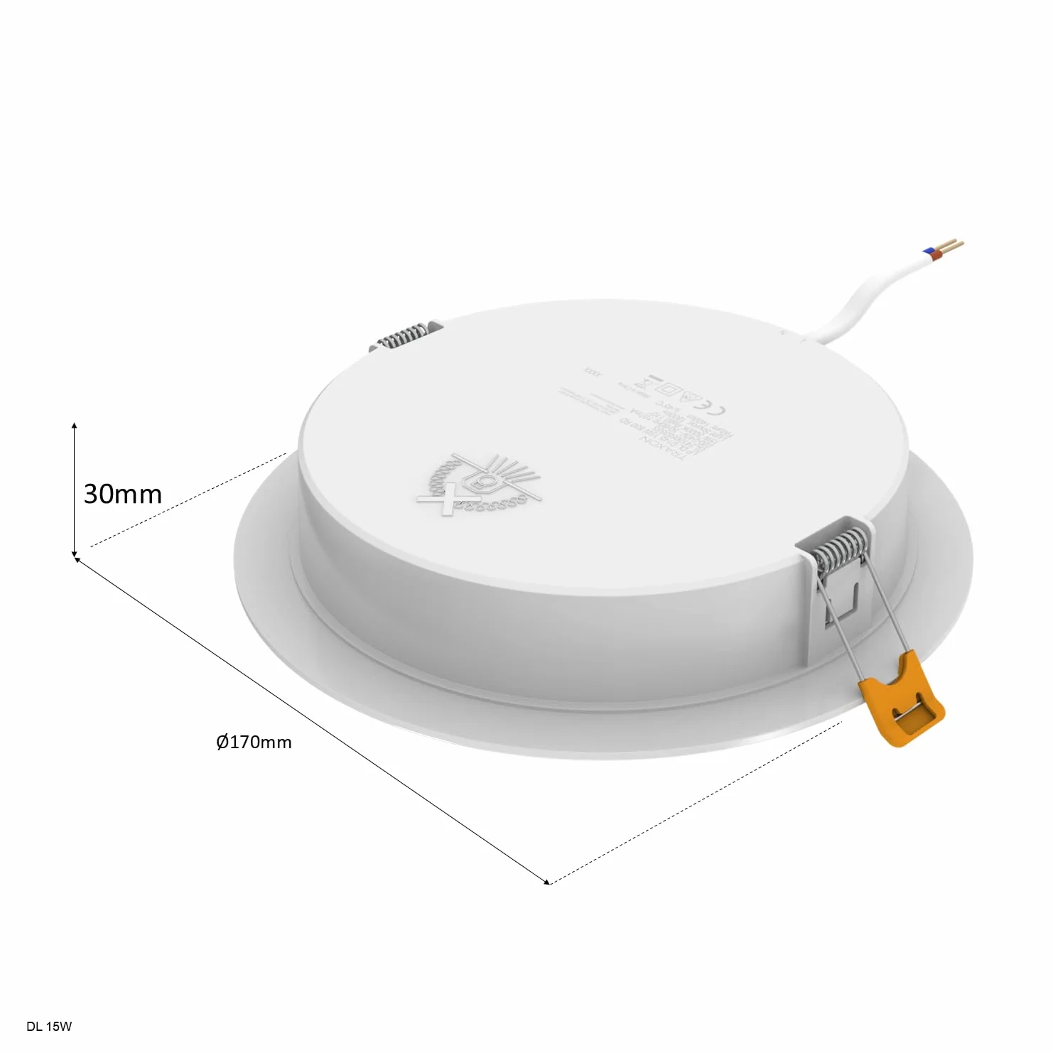 TRAXON LUXPOINT Placa downlight LED Filbert Circular 15W 4000K 1500Lm Empotrable IP20 Pack 2