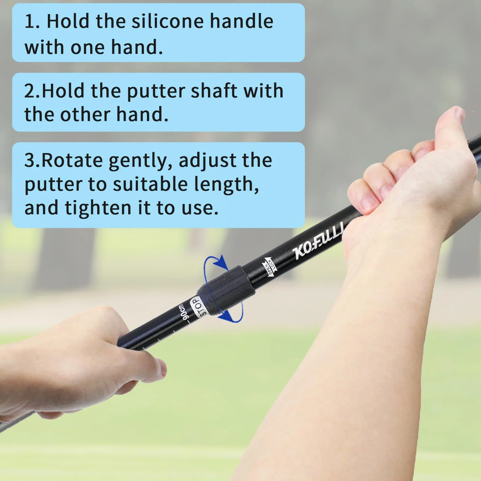 CRESTGOLF Putter de Golf Bidireccional para Hombres y Mujeres - Paquete de 2/6, Mini Putter para Diestros o Zurdos