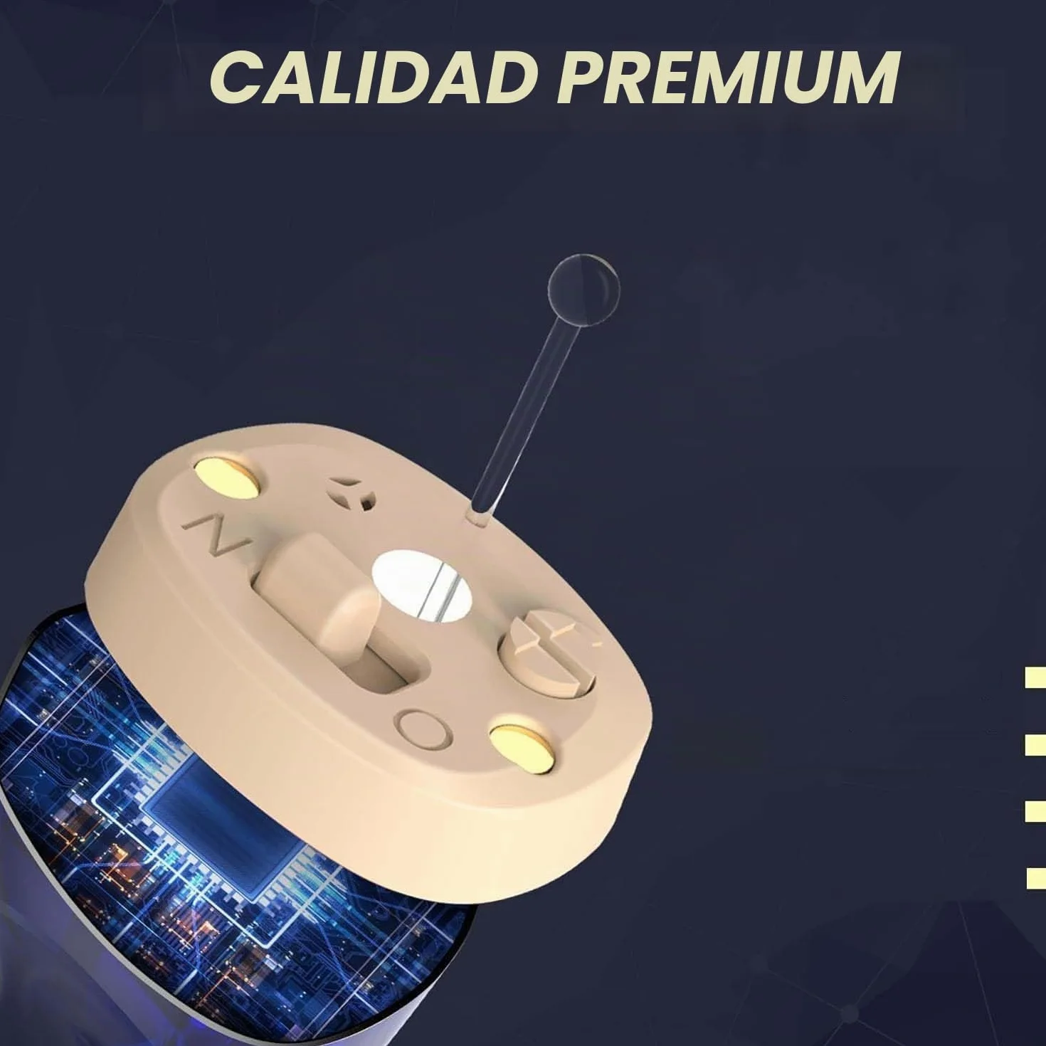 PSAP Intra-Ear CIC Recargable para Personas Mayores, Reducción Inteligente de Sonido