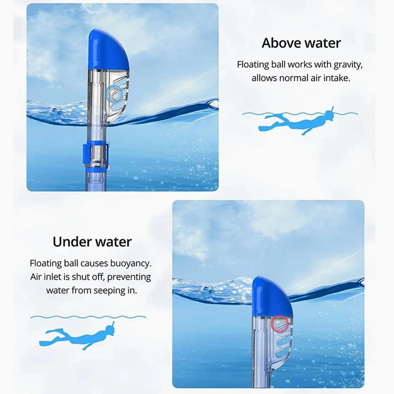 Kit de de Buceo Máscaras de Buceo, máscara de Snorkel antivaho Plegable con Sistema de Secado Completo en la Parte Superior para Equipos de Snorkel para Adultos Máscara de Snorkel(Black,L/XL)