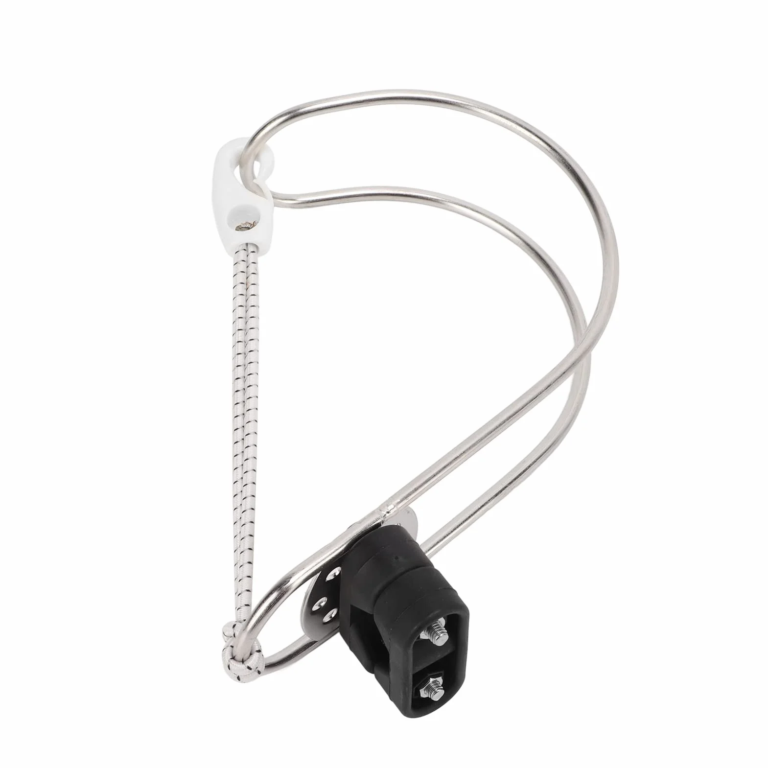 Generic Soporte de Anillo Salvavidas Ajustable de Acero Inoxidable para Barco Marino, Soporte de Aro Salvavidas Duradero para Herradura, Fácil de Instalar, Tamaño Pequeño, 1 de Aro