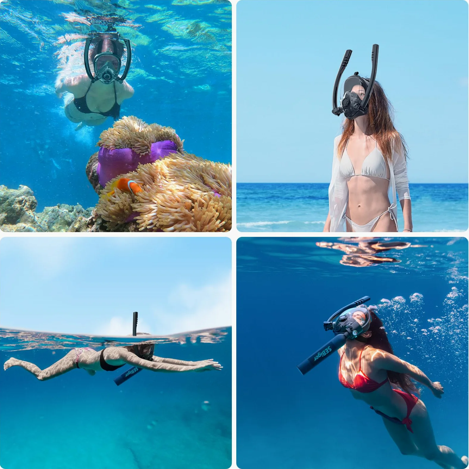 A-GN Mini tanque de buceo con submáscara de 0,5 l que ofrece aproximadamente 6 minutos de respiración bajo el agua en profundidad de buceo de 9 m, pequeño tanque de buceo para buceo