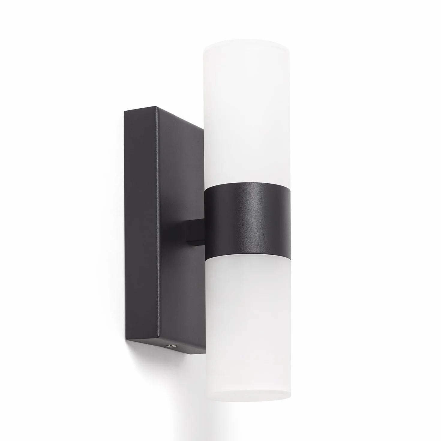 LEDKIA LIGHTING Aplique de Pared Baño Aluminio PC Arvery Negro Decoración