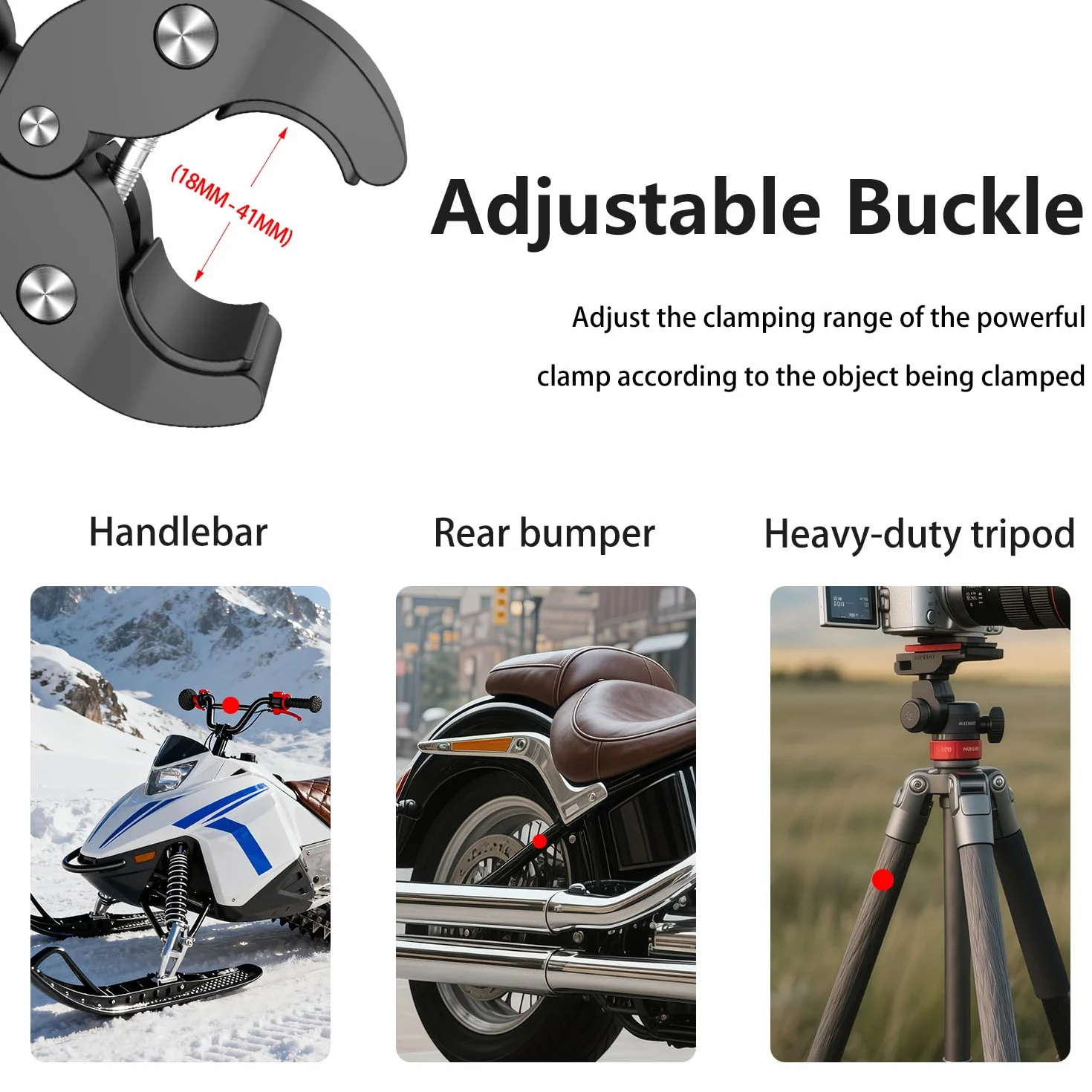 Moto Cámara Montaje Kit con Osmo 360 Osmo Nano, Bicicleta Doble Abrazaderas Manillar Soporte con 43" Palo Selfie Invisible compatible con Insta360 X5-X para UTV y Vlogging Registros de Conducción