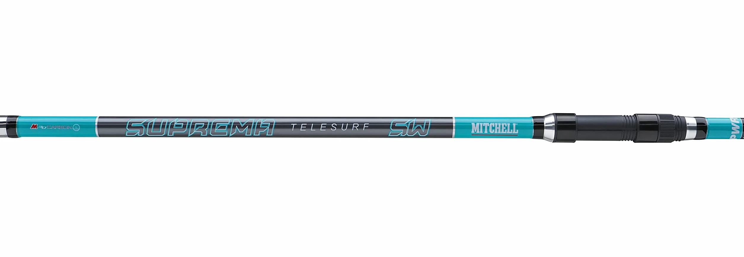 Mitchell Suprema SW Surf Tele Caña de Pescar Giratoria Surf Spinning Agua Salada 4.5m 30-100g Negro Azul