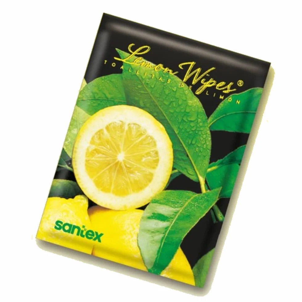 Toallitas Lemon Wipes 100 unidades tejido sin tejer suave microperforada