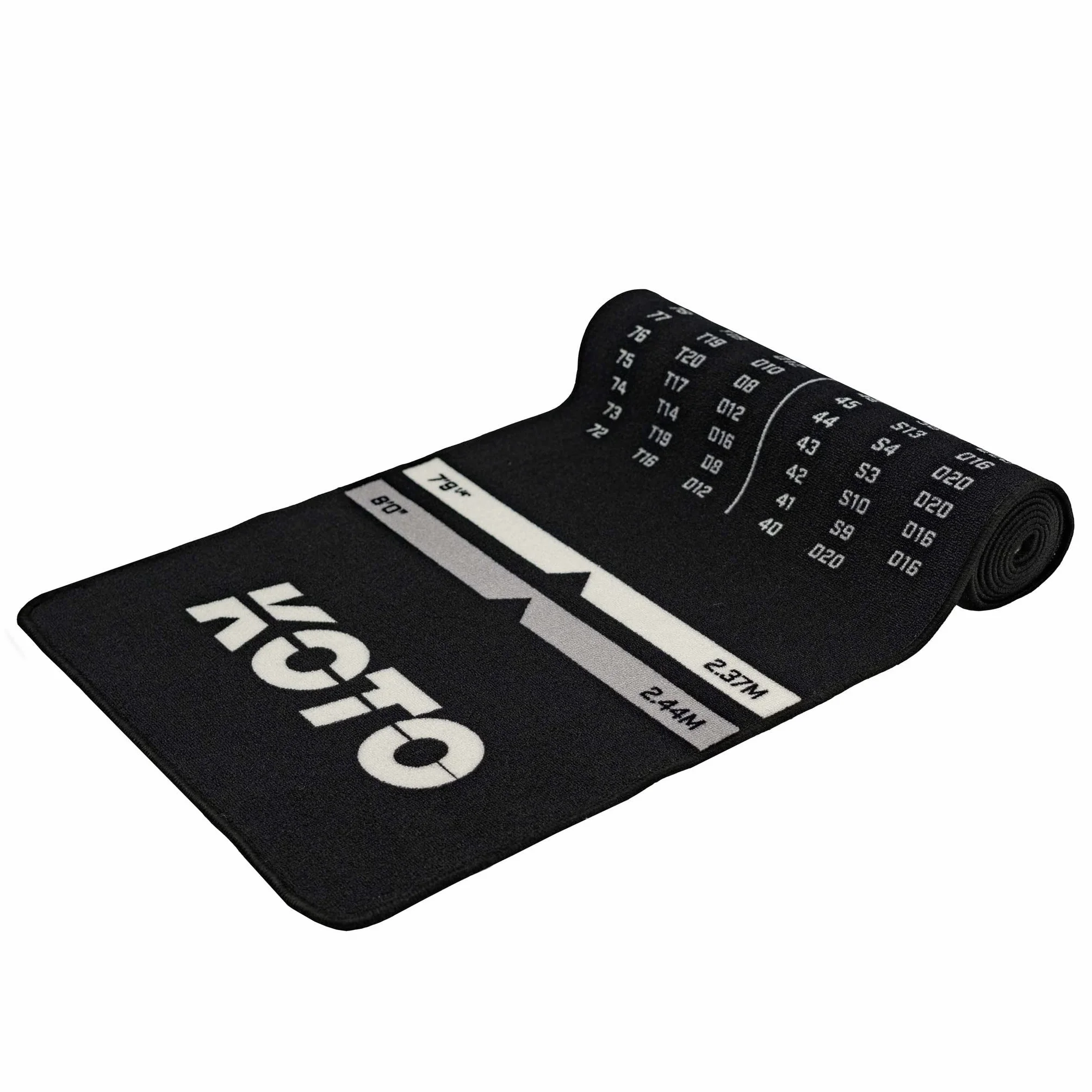 KOTO darts Dartshopper - Alfombra de Dardos 285 x 80 cm, Alfombra Profesional para Proteger el Suelo y los Dardos