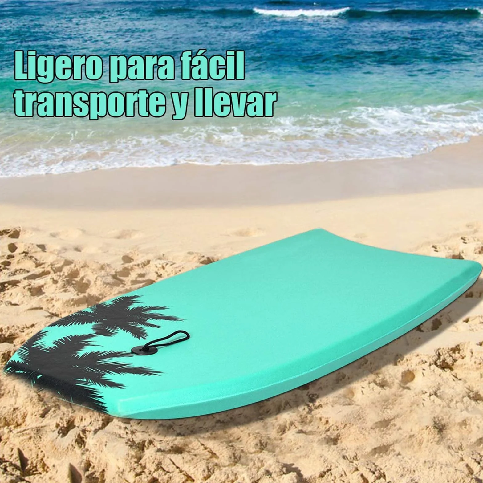 COSTWAY Bodyboard de XPE EPS HDPE para Niños Resistente Ligera con Correa