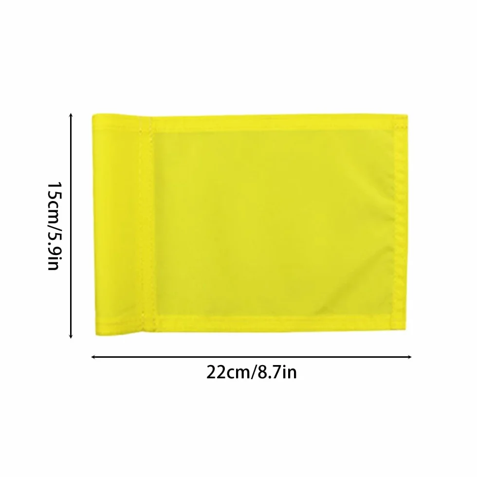 MiOYOOW – Juego de 6 banderas de golf – Banderas de repuesto para entrenamiento de campo de golf impermeable para patio trasero interior y exterior