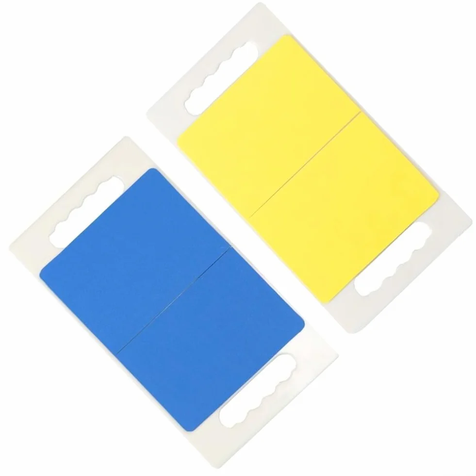 Tabla de descanso Taekwondo con mango 0.6 cm y 0.9 cm de grosor para diferentes fuerzas (azul)
